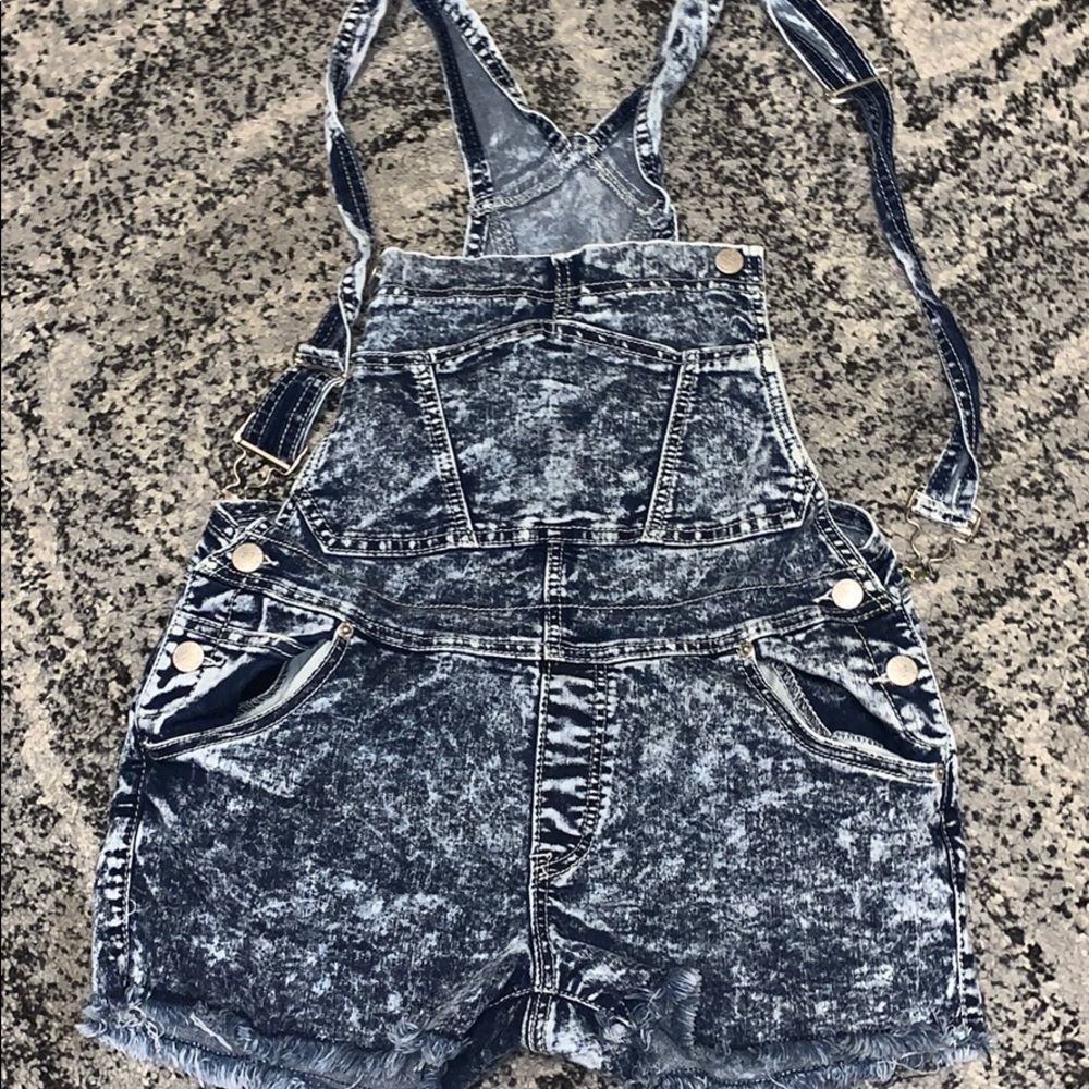 Jean Short Overalls